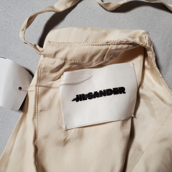 NWT$2,270 Jil Sander Pleated Tiered Sleeveless Midi-Dress Sz 32 (US 2) - Picture 14 of 16